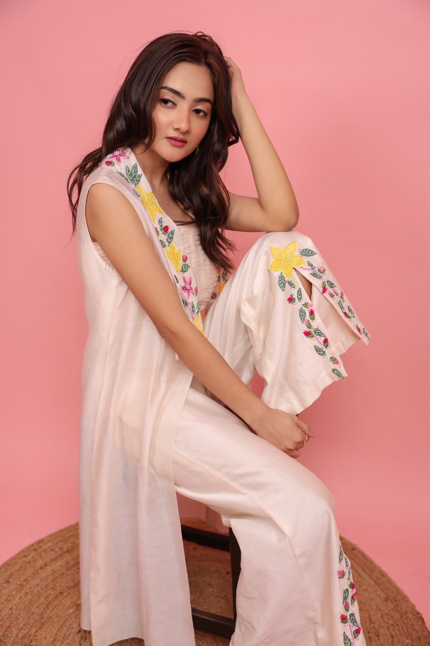 Pearl white Co-ord set