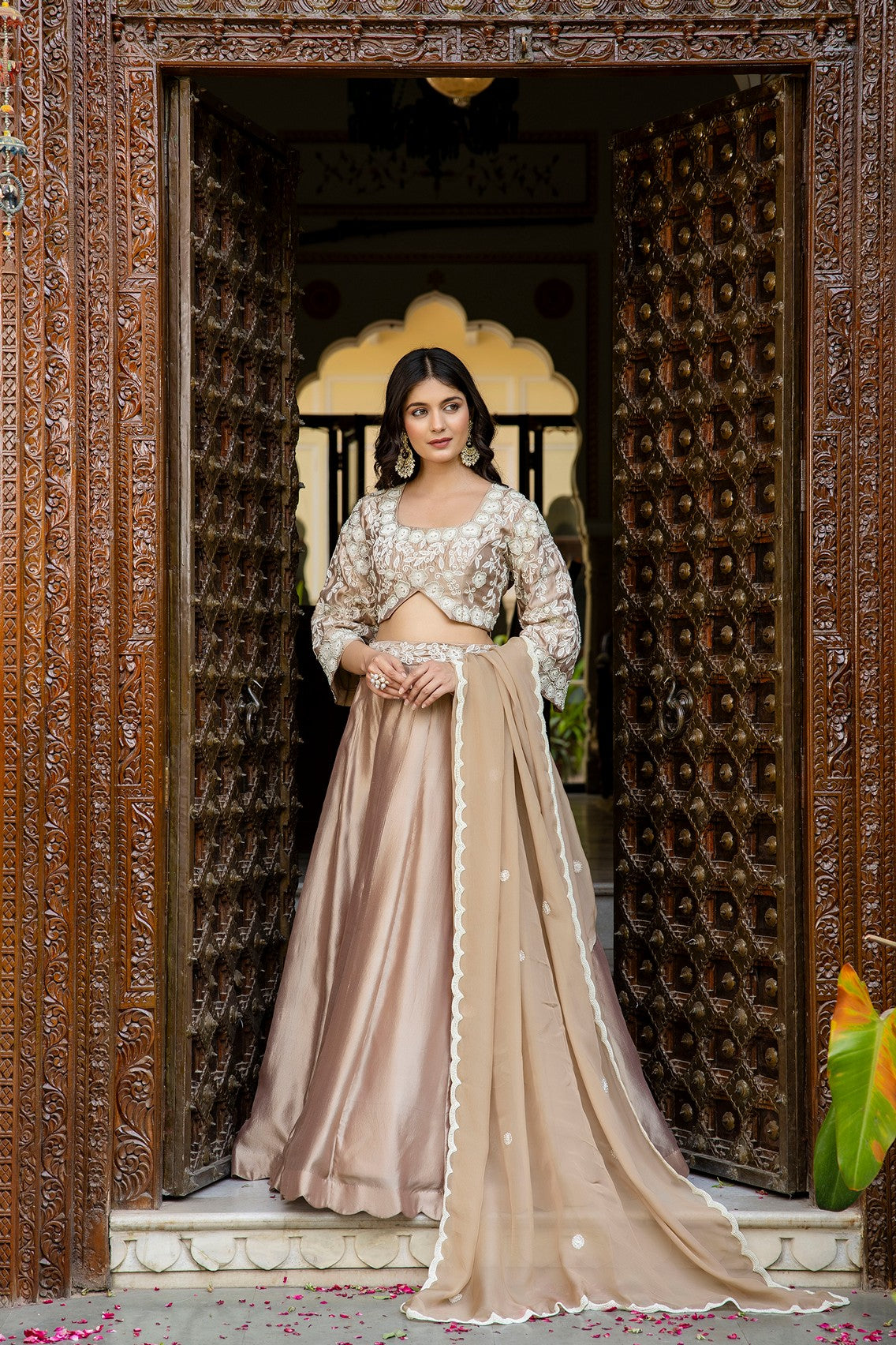 Chiku crop top lehnga set