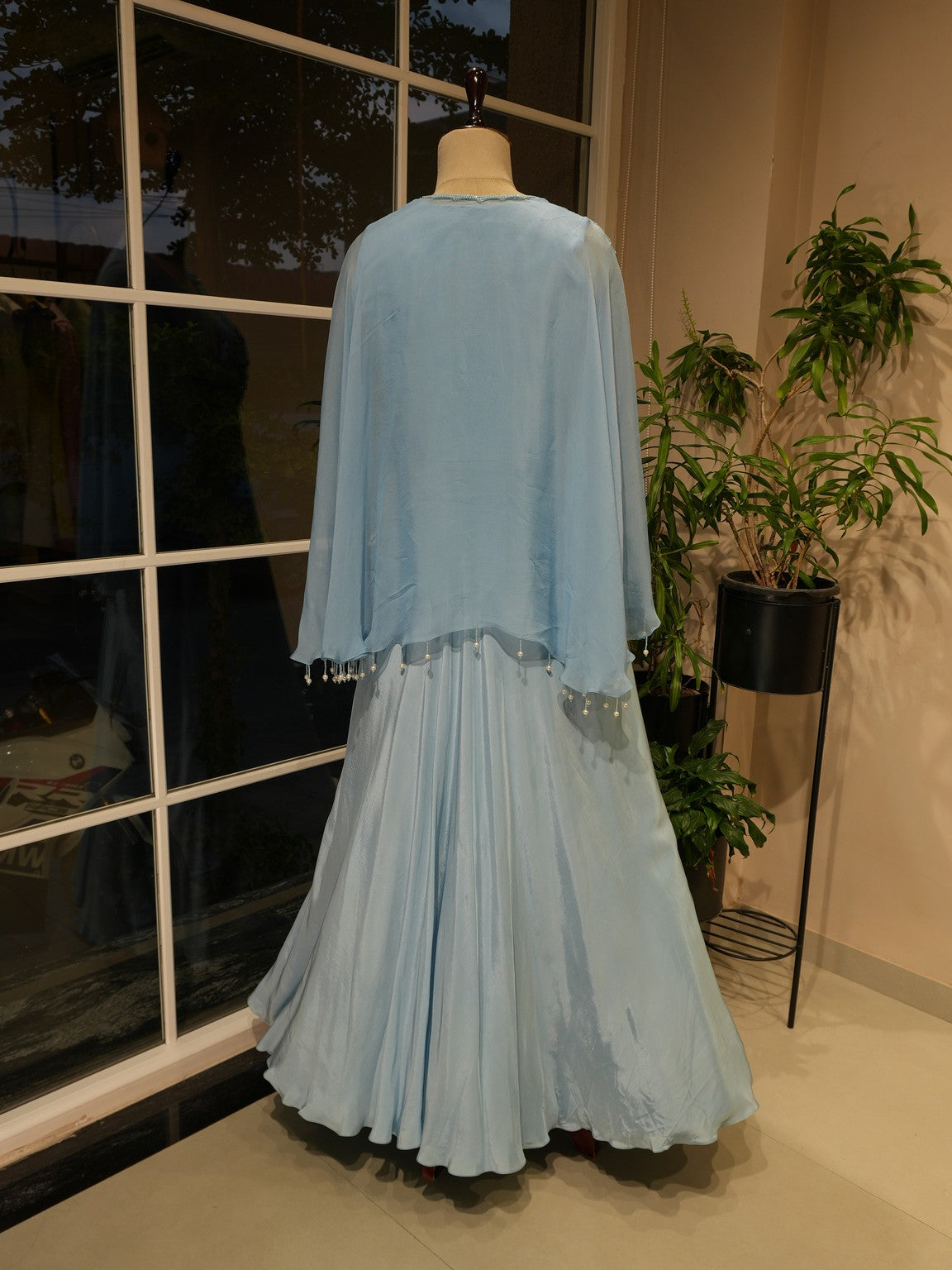 Ice blue gown