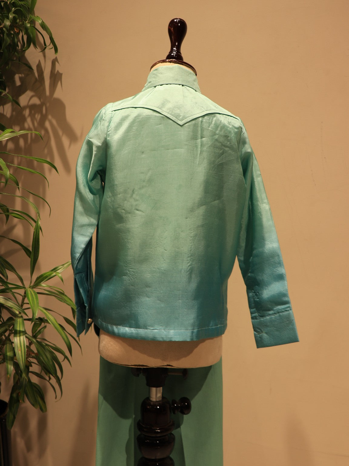 sea green shaded boys shirt with pants