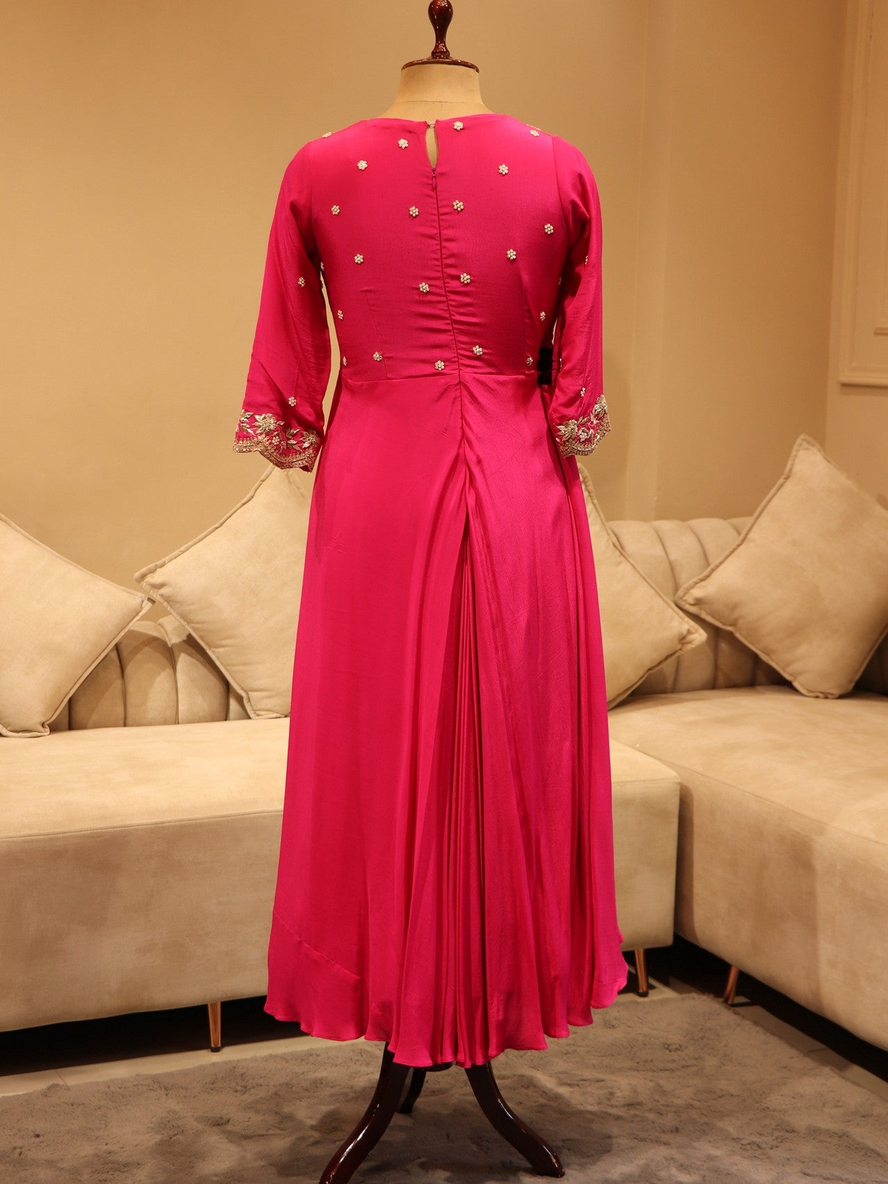 Rani angrakha gown with dupatta