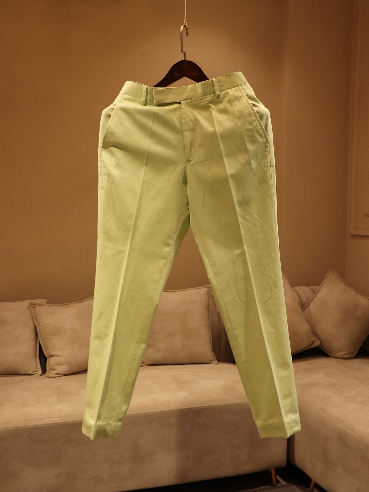 Green shaded mens jacket with pants