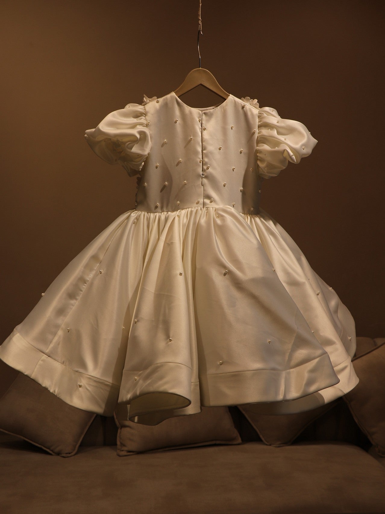 Pearl white kids dress