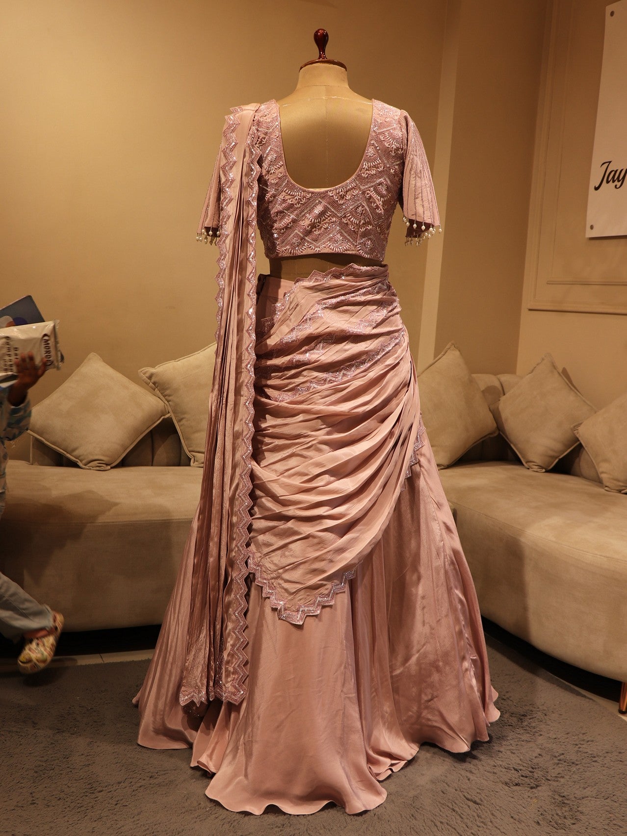 Mauve lehenga set