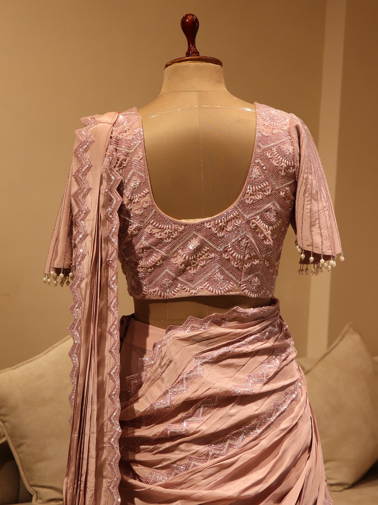 Mauve lehenga set