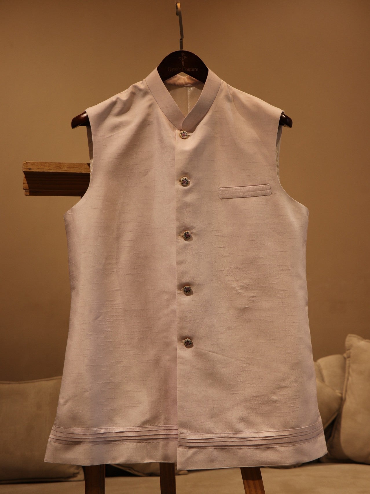 Lavander shaded mens indo western