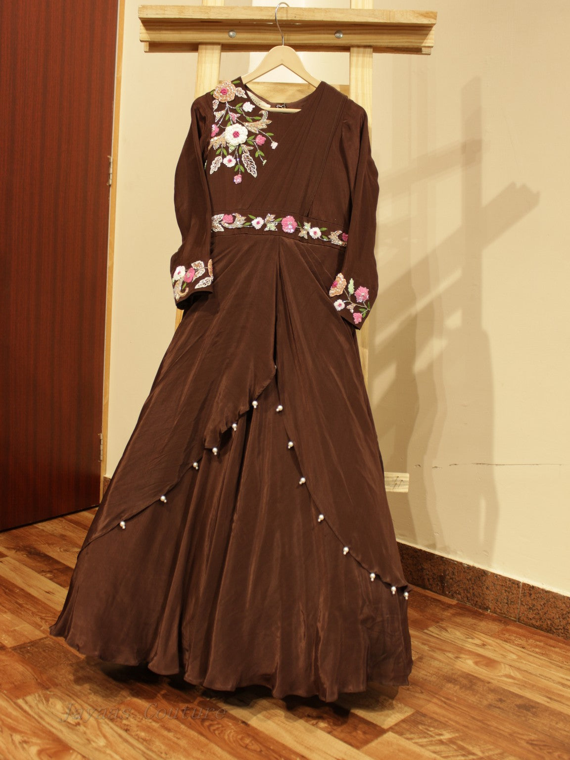 Brown kids gown