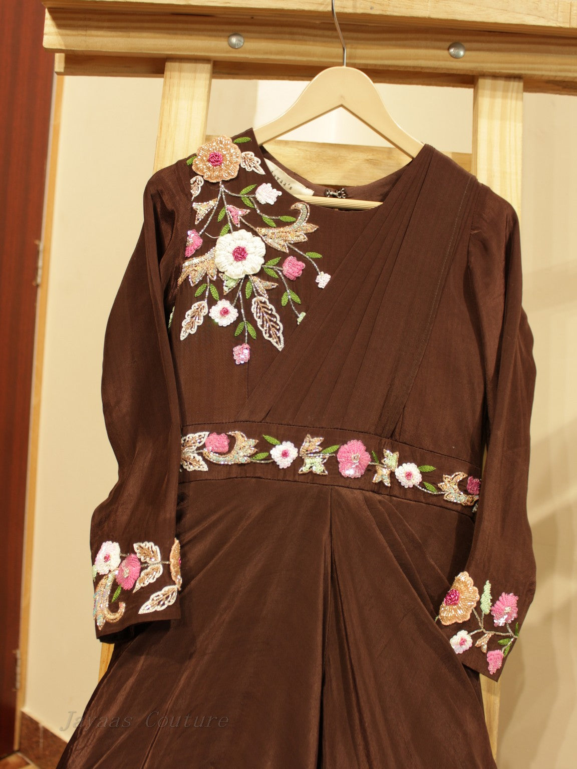 Brown kids gown