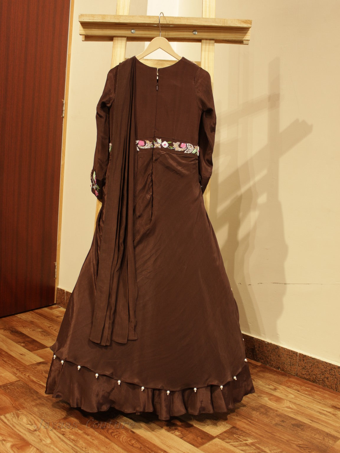 Brown kids gown