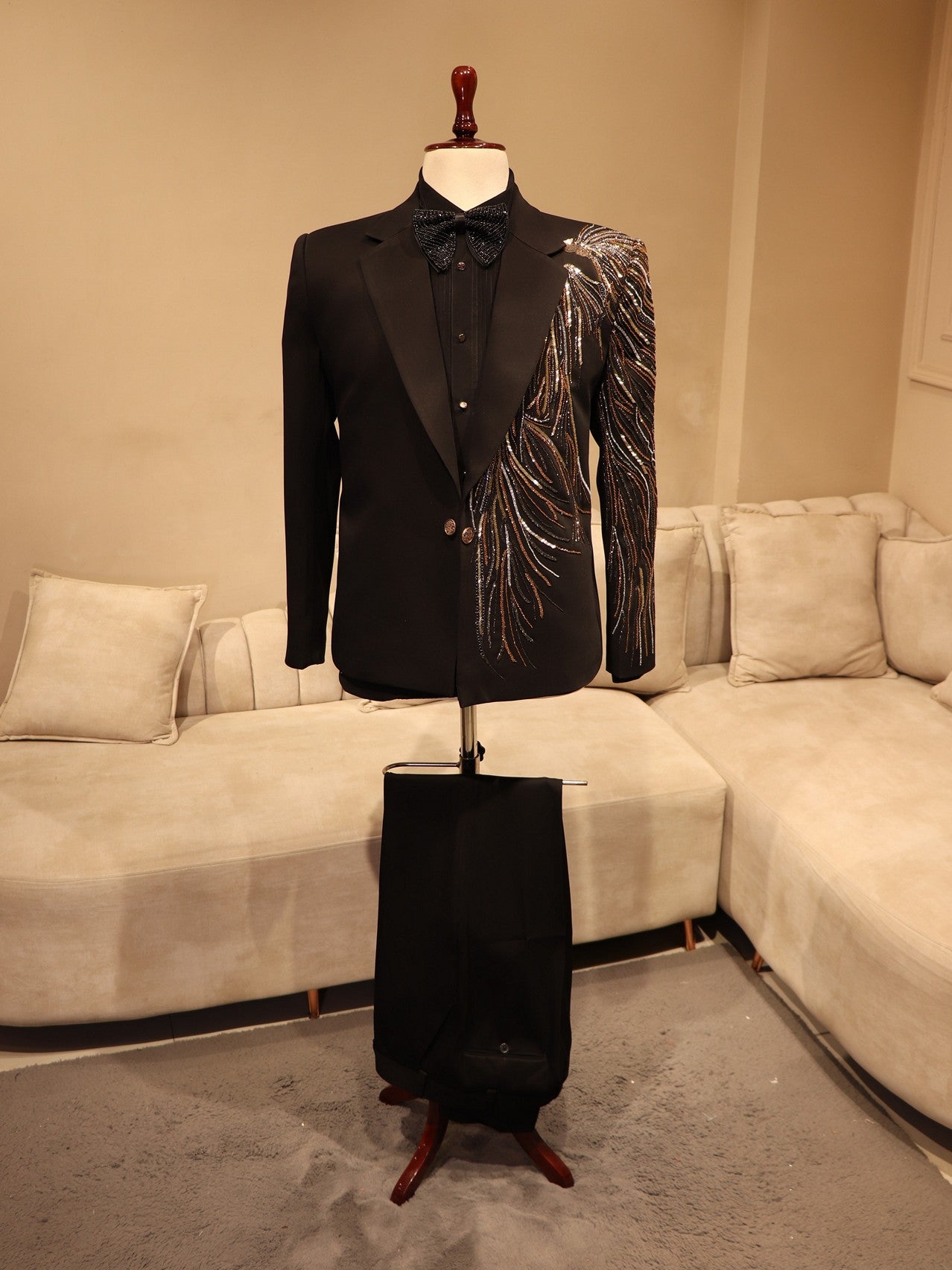 Z black mens tuxedo set