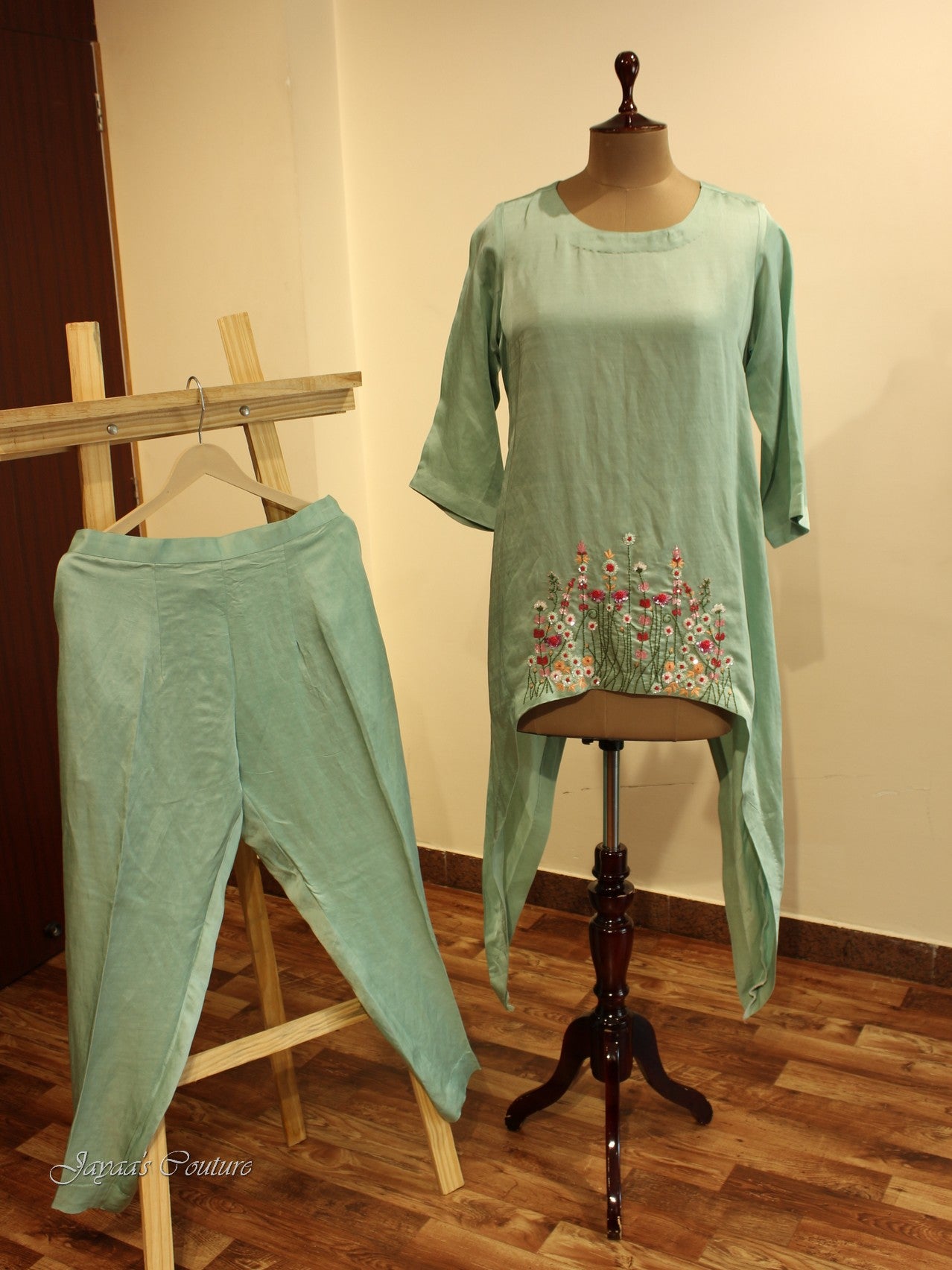 Pastel sea green co-ord set