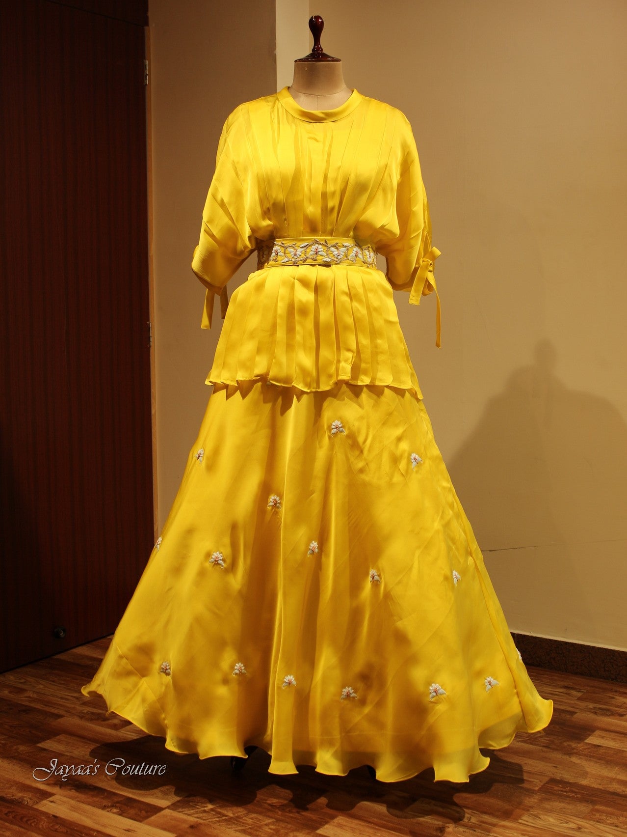 Yellow Top with skirt