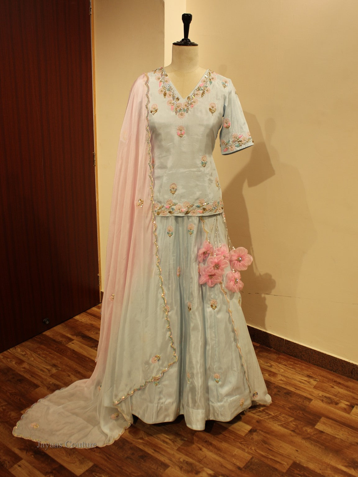 Powder blue Lehenga set