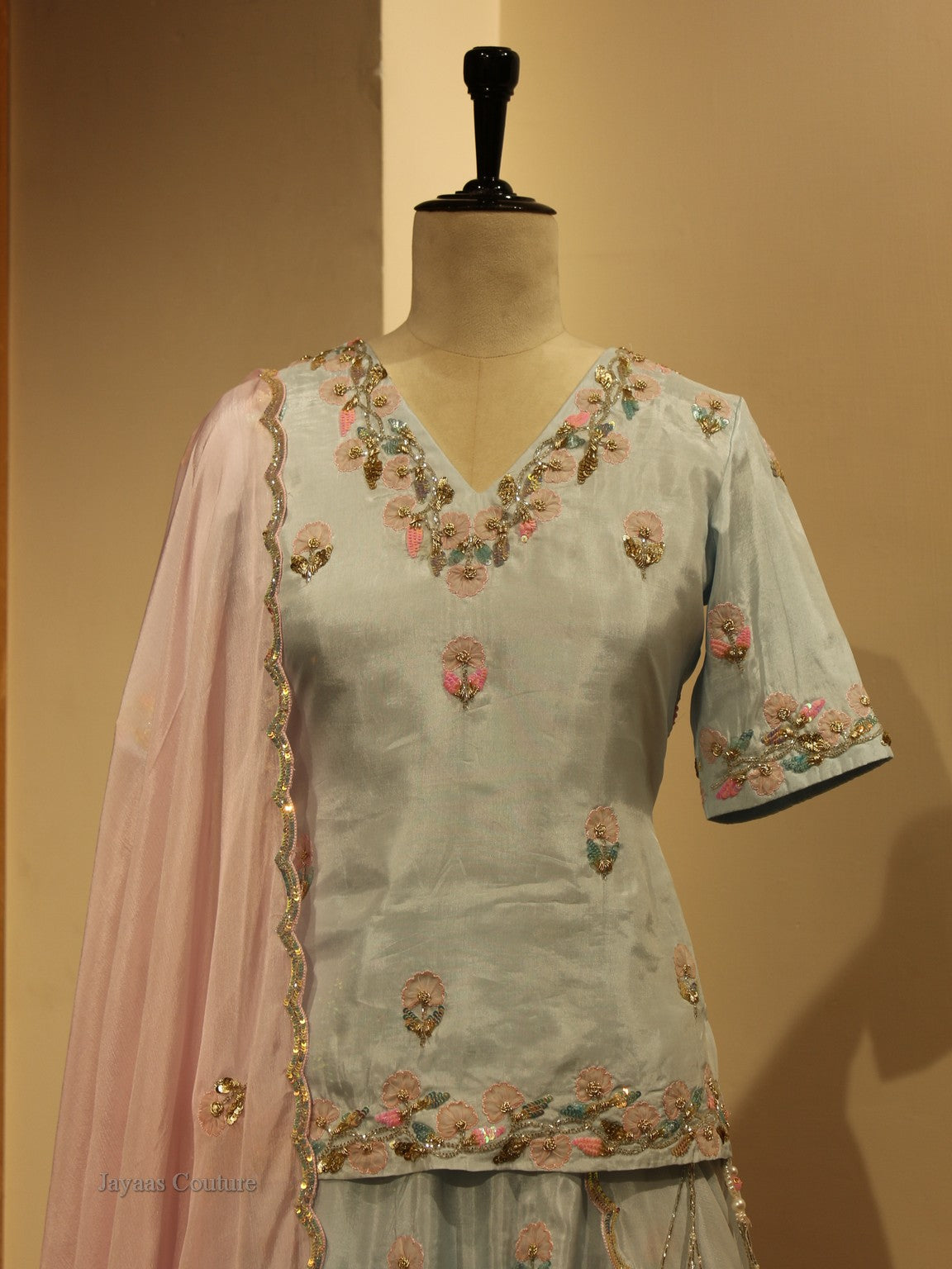 Powder blue Lehenga set