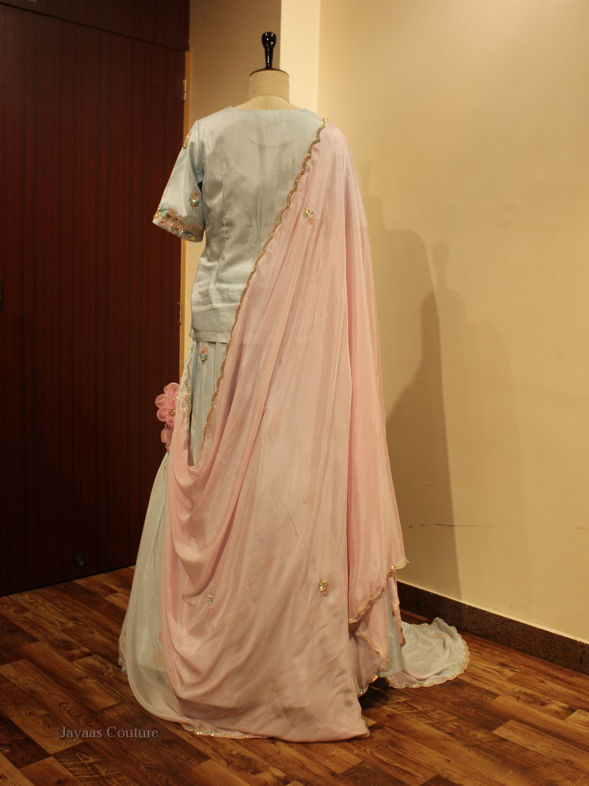 Powder blue Lehenga set