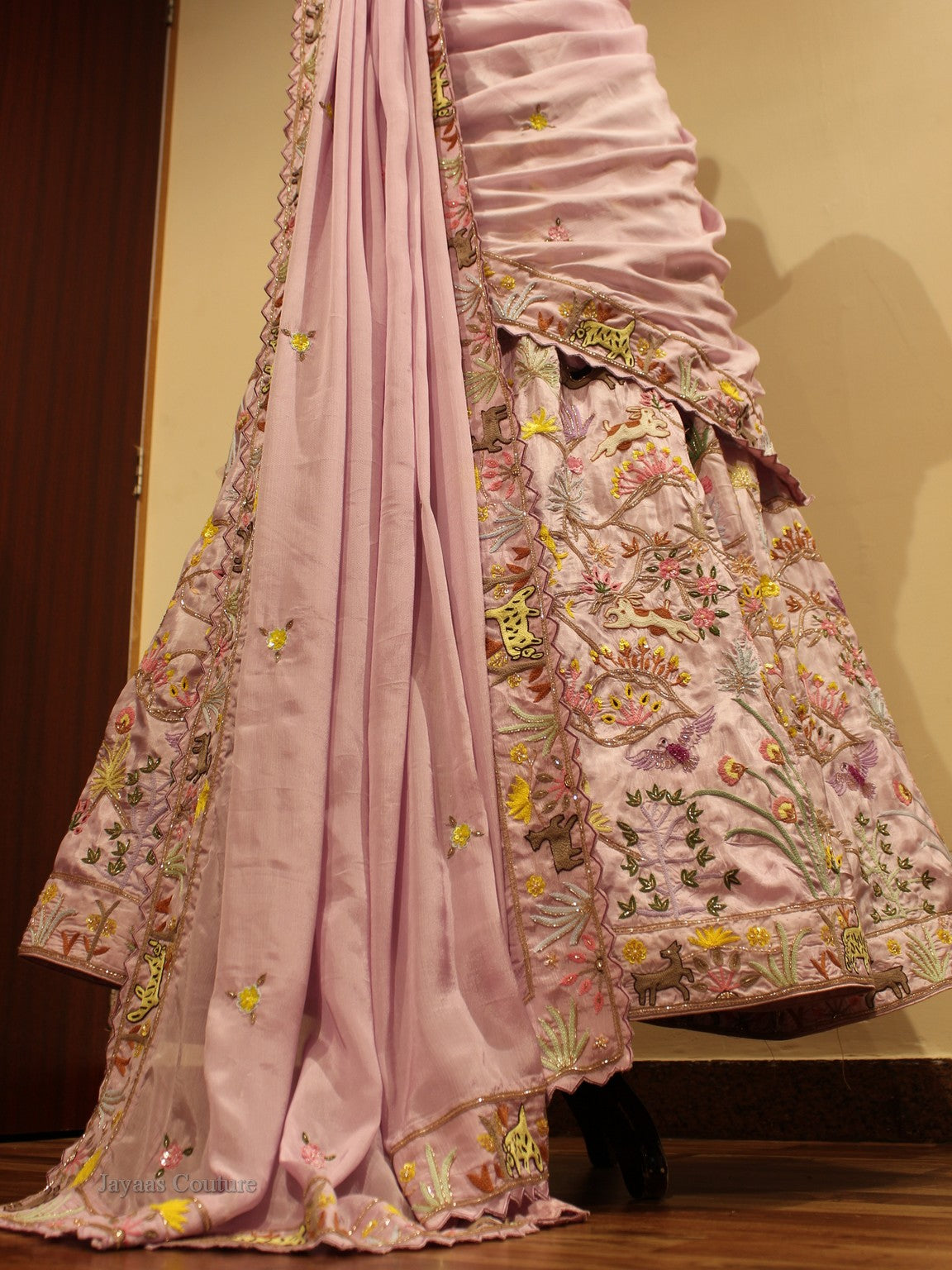 Lavander Abstract lehenga set