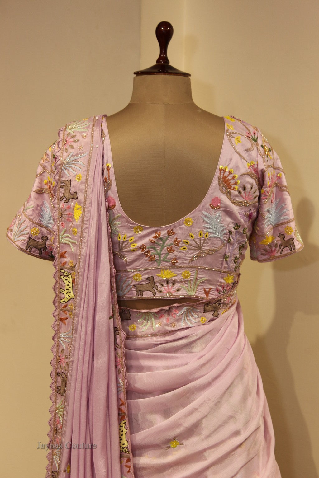 Lavander Abstract lehenga set