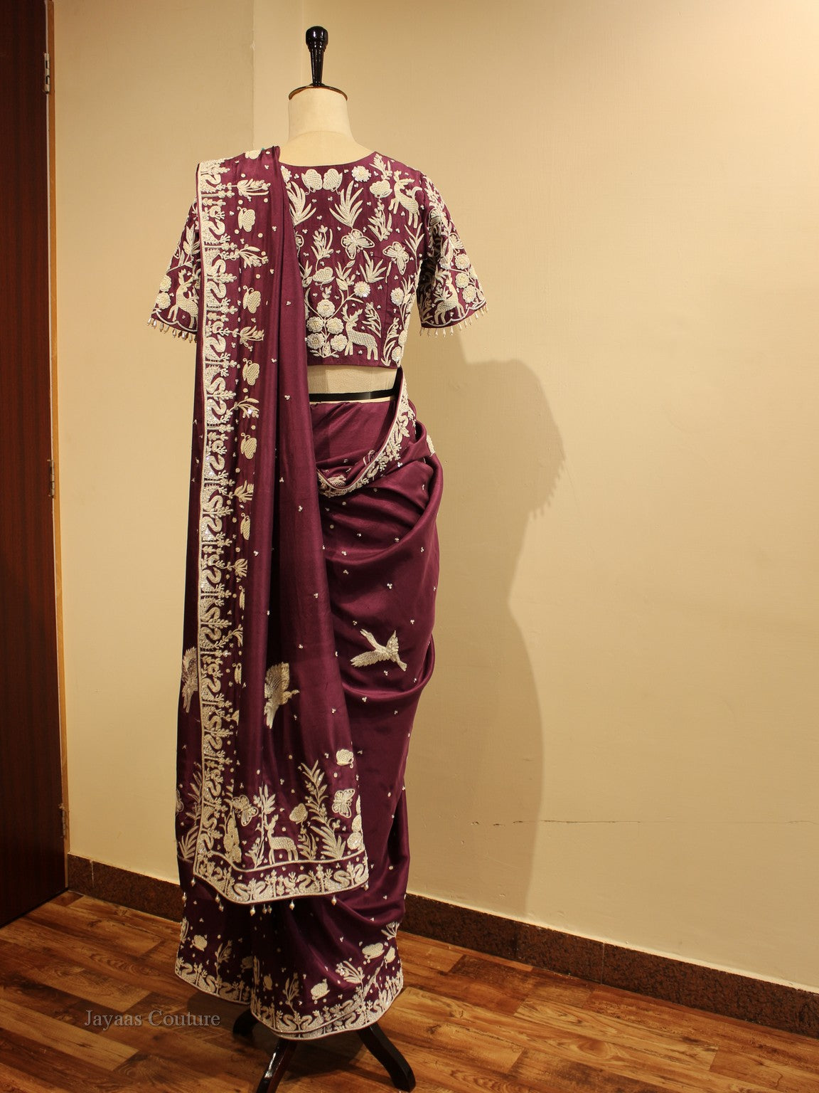 Dark Mauve Saree