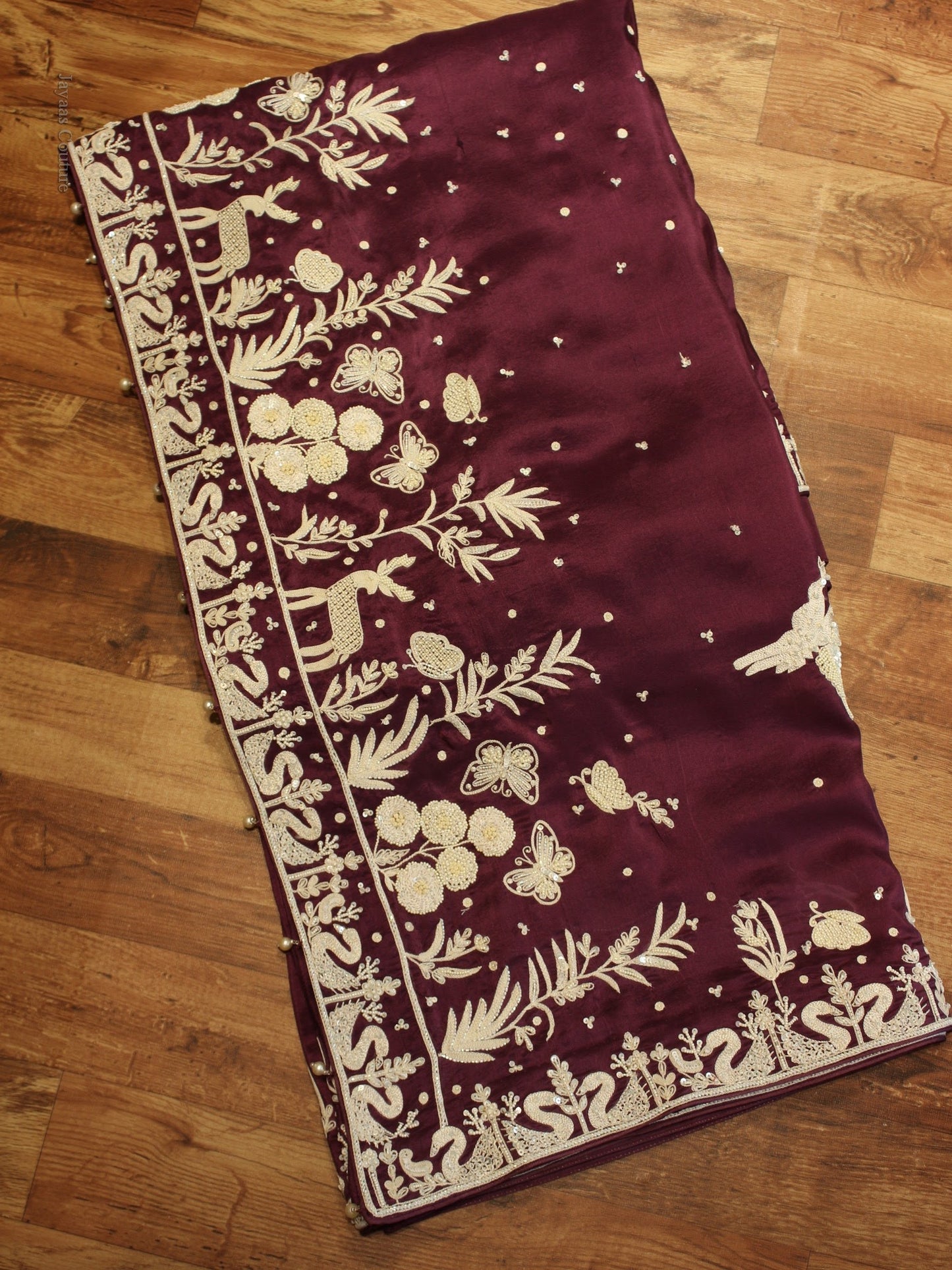 Dark Mauve Saree