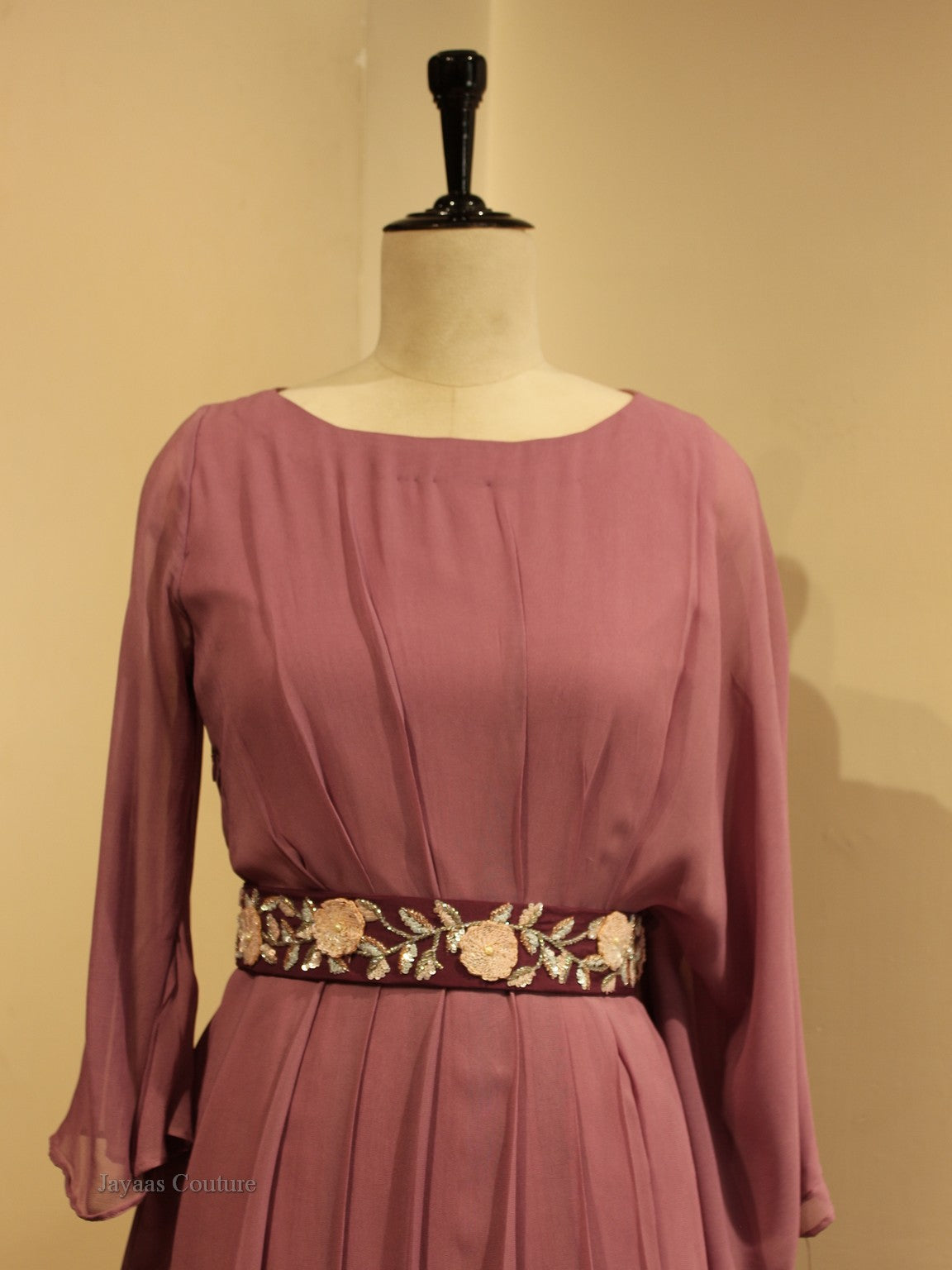 Mauve shaded gown