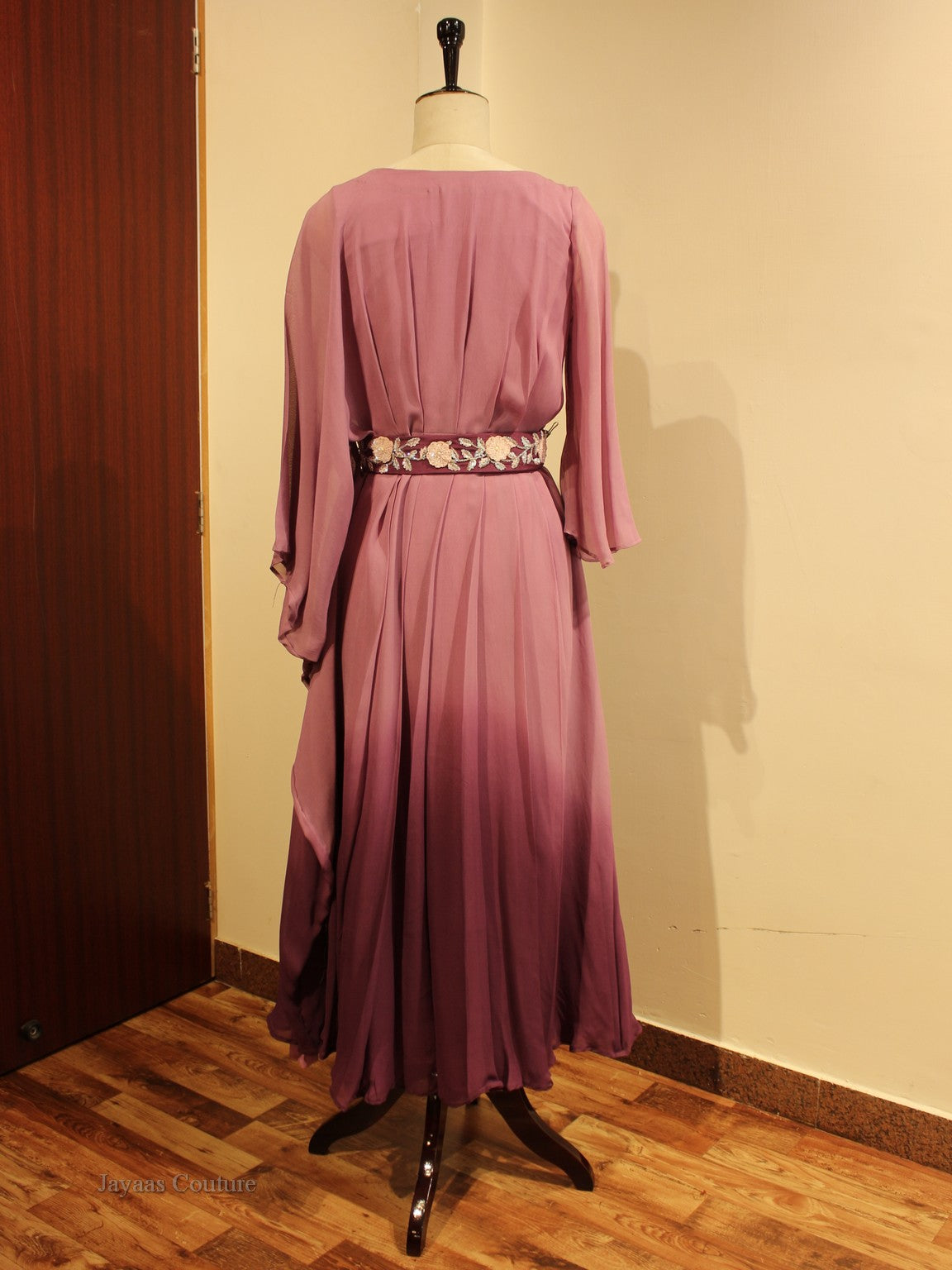 Mauve shaded gown