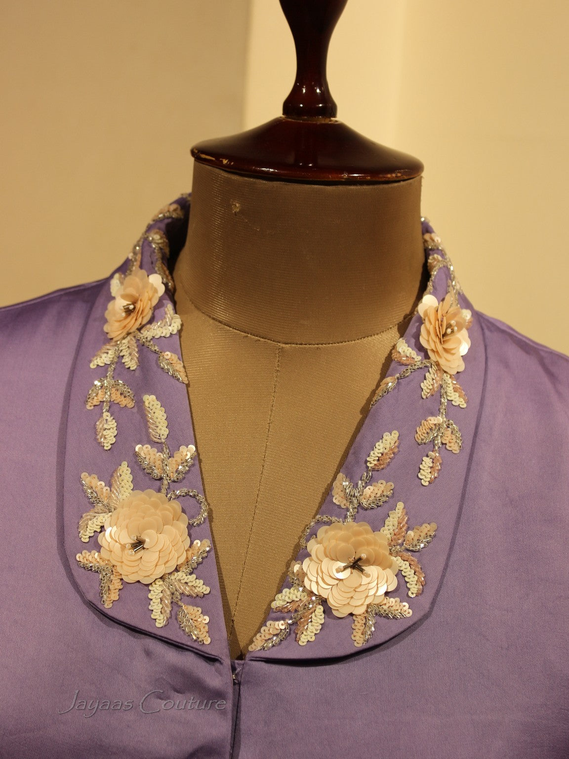 Lavander top with flared pants