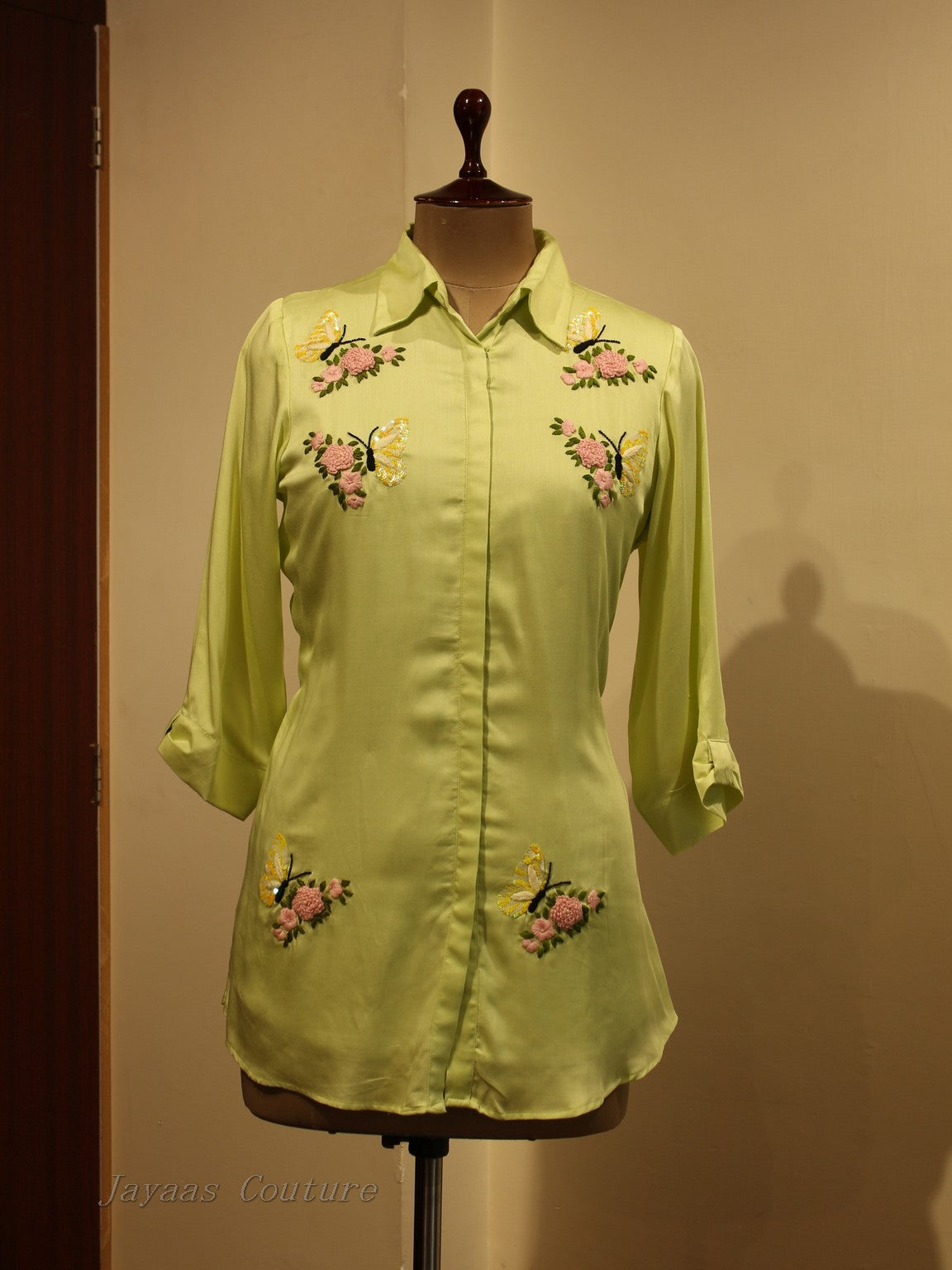 Lyril green butterfly Co-ord set