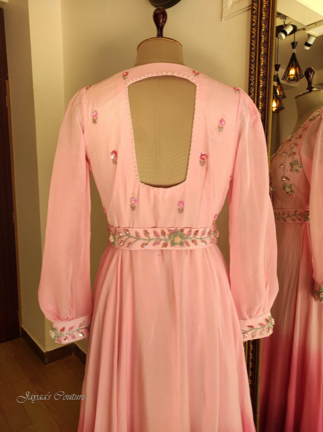 Pink ombre shaded gown