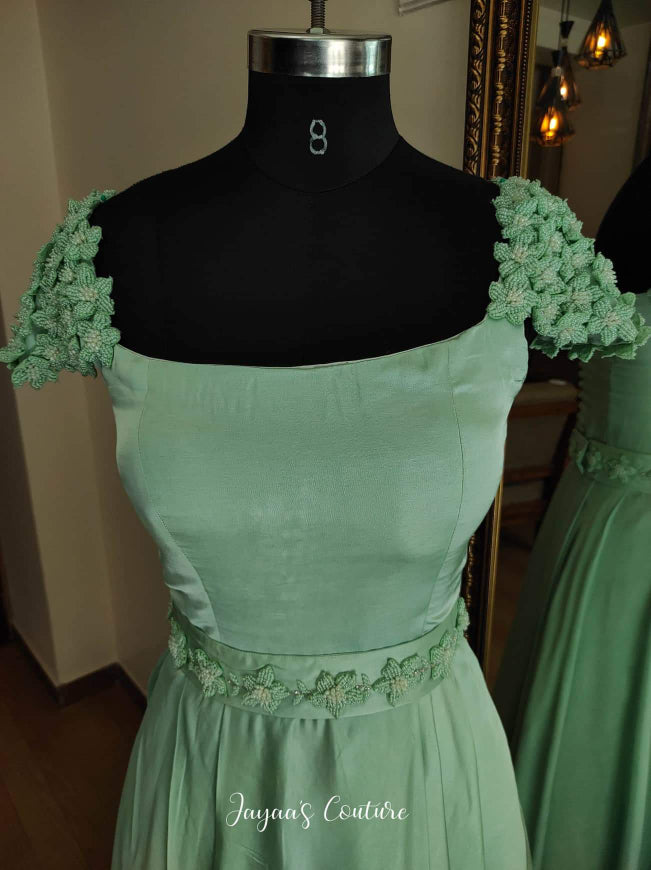 Dusty Green gown