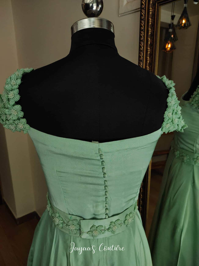 Dusty Green gown