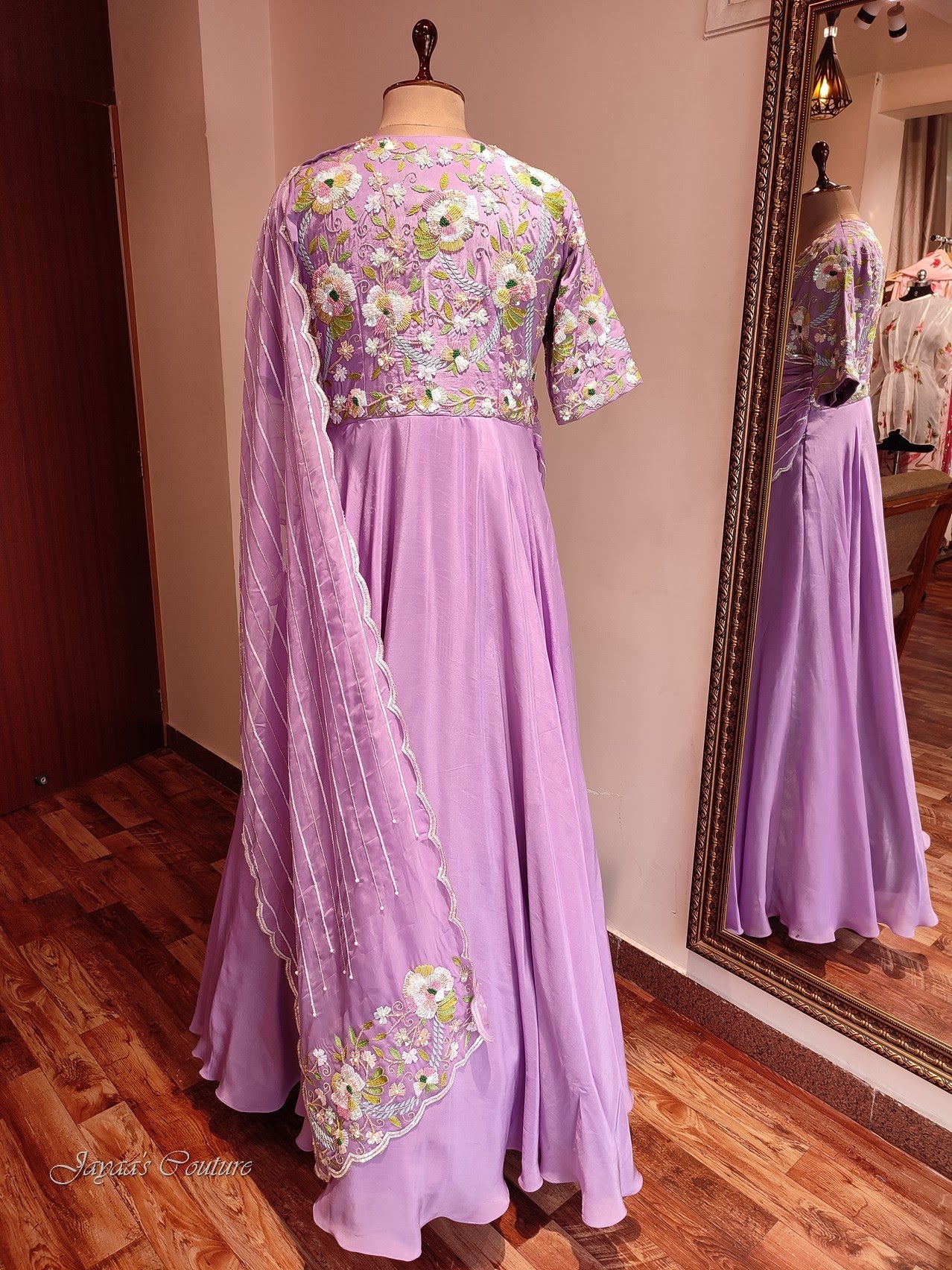 lavender lehenga set with dupatta