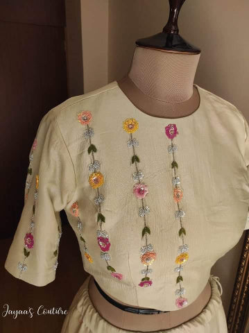 Pastel green lehenga blouse with pink dupatta