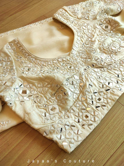 Off White Yellow Lehenga set