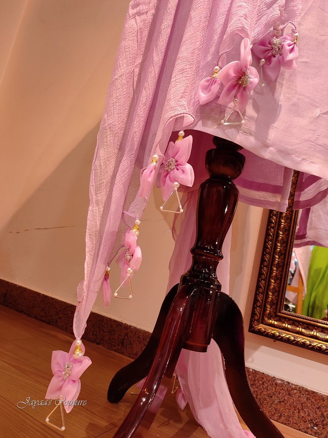 Mauve kurta pant with dupatta