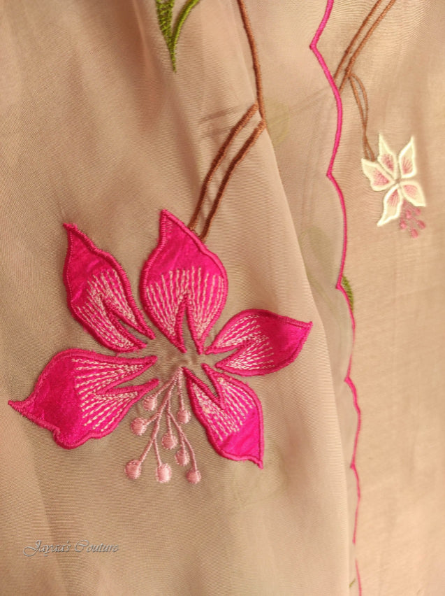 Pastel mauve kurta pant with dupatta