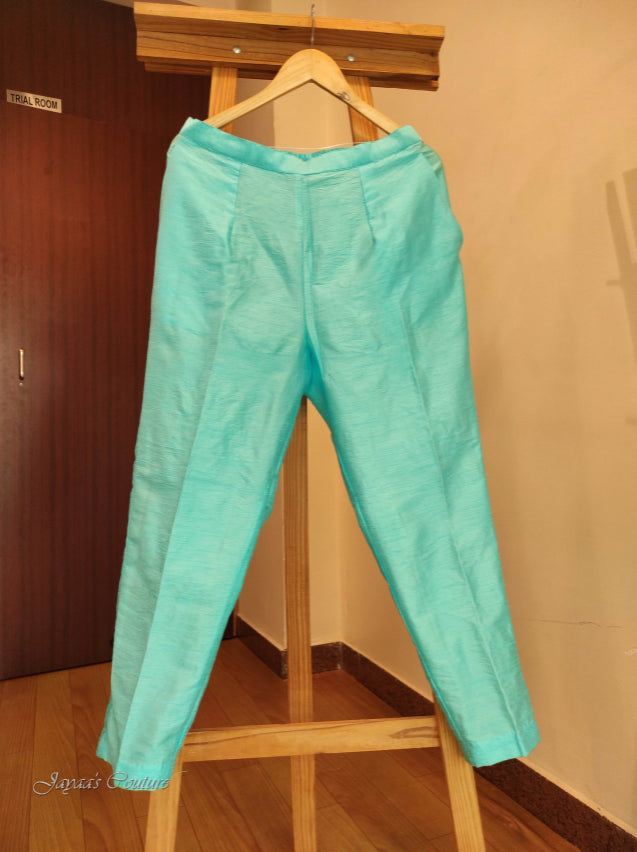 Pastel sky blue kurta pant with tie & dupatta