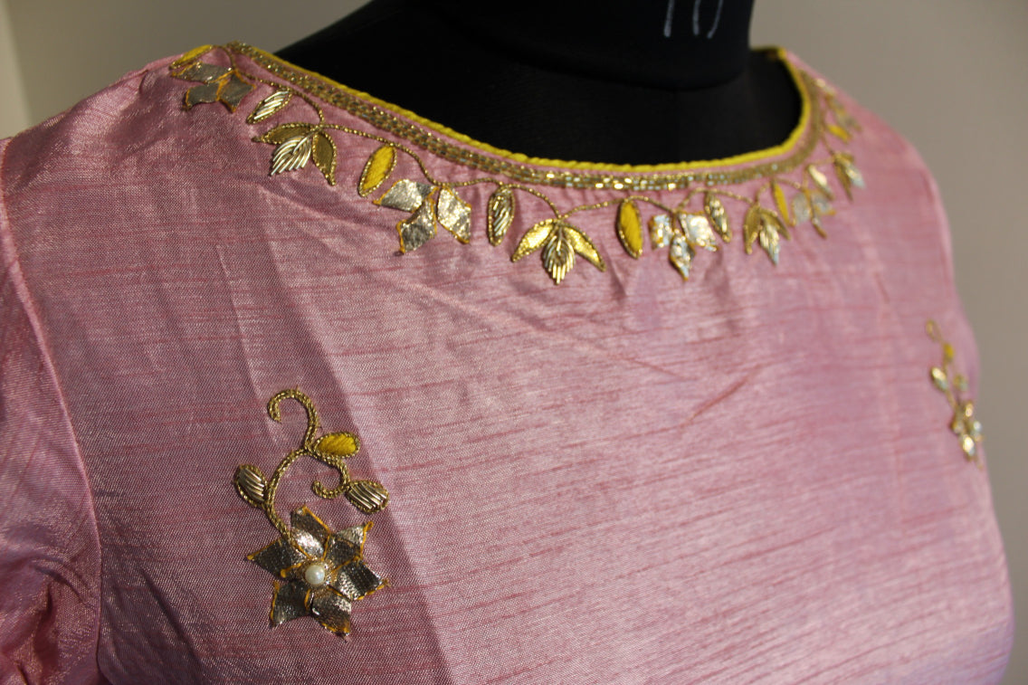 Dusty pink kurta pants set