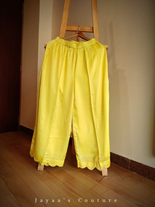 Liril green Kurta with plazzo and dupatta