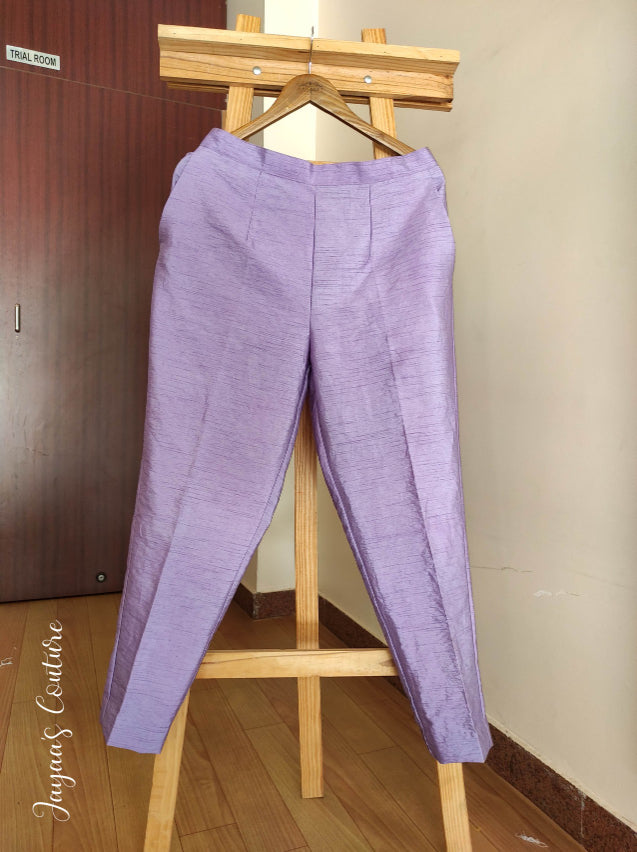 Purplish kurta pants dupatta