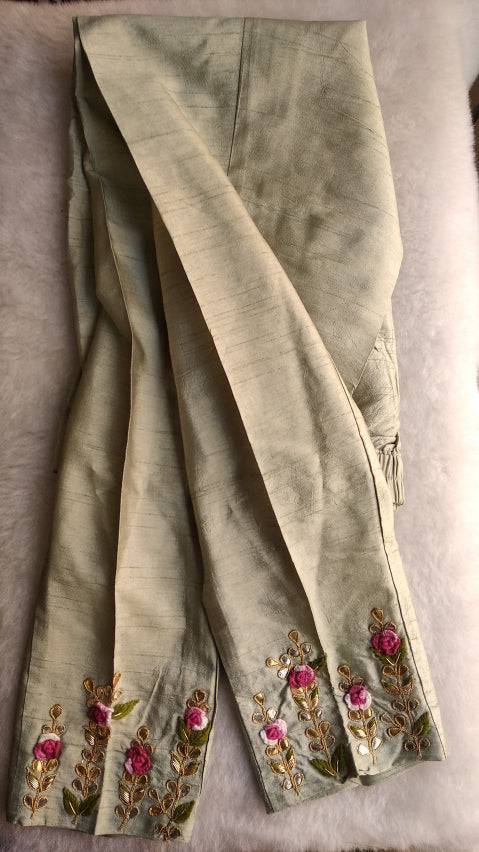 Pastel grey kurta pants