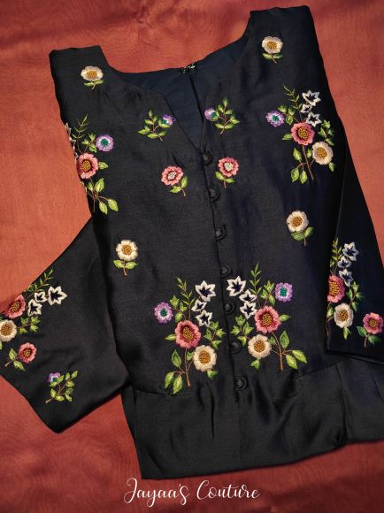 navy blue kurta pants dupatta set