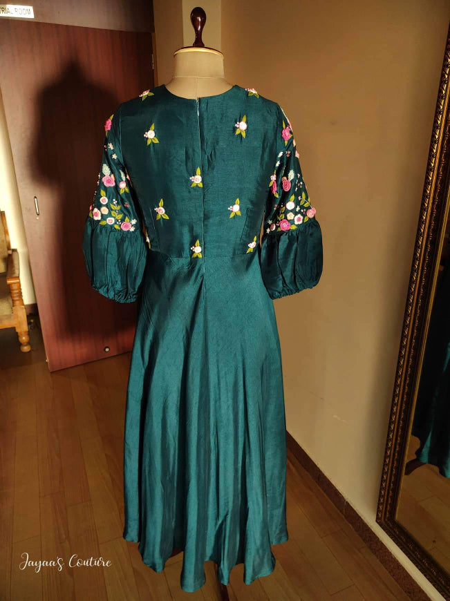 Peacock Blue Long Kurta Pants