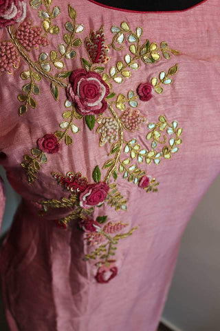 Lavender kurta pants set