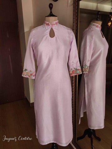 Pastel lavender kurta pants dupatta