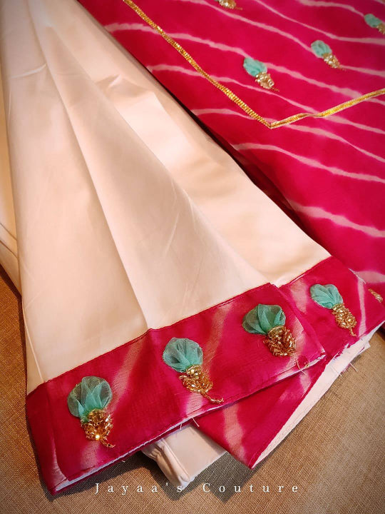 Rani Leheriya kurta Pants.