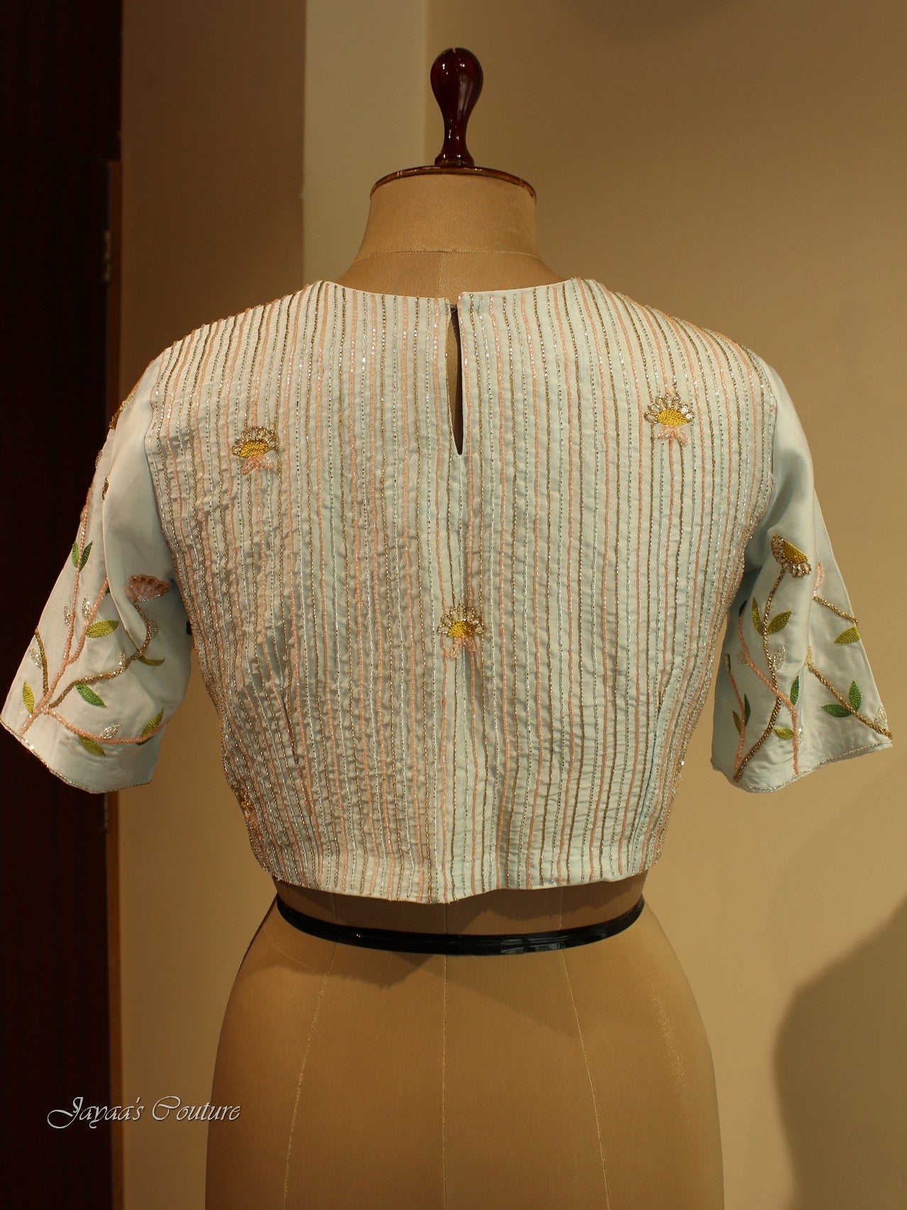 Power Blue Drape Saree