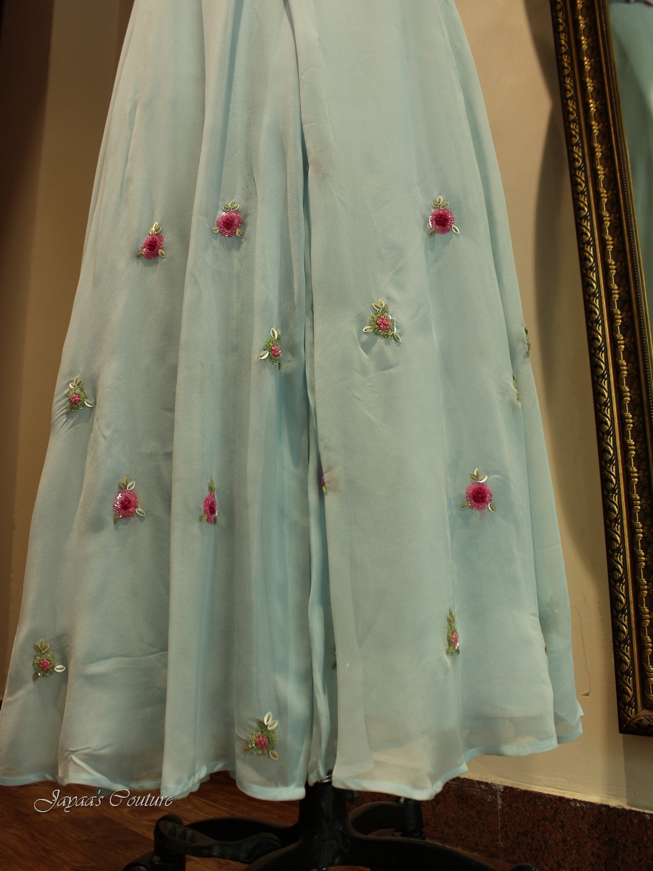 Powder blue jumpsuit