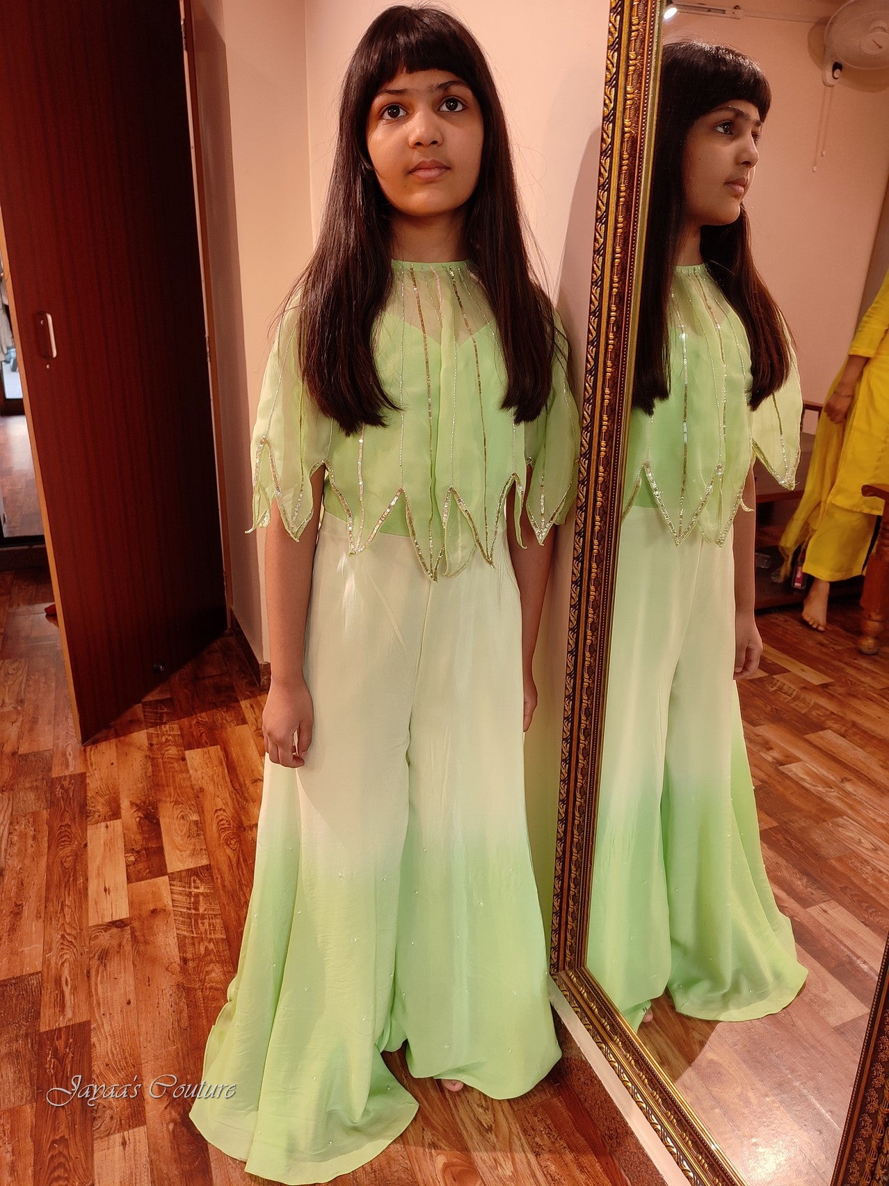 Lyril green shaded jumpsuit