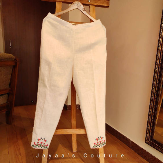 Offwhite thread work tunic and pants