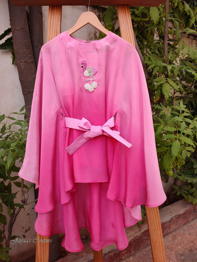 Pink ombre kaftan